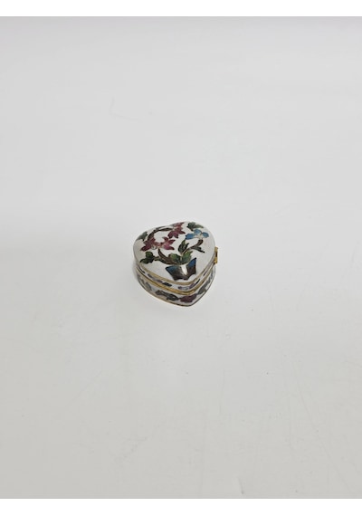 Antika Cloisonne Minyatür Kutu 4,6x4,6cm 084