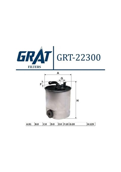 Yakıt Filtresi Euro 4 Grat 22300 Vito W639 2003-2011 Sprinter 2006-2014 Oem 6420920101