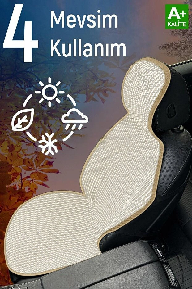 Bmw E60 Uyumlu Bej Prestij Serisi Dokuma Kumaş Oto Koltuk Kılıfı Ön Tam Arka Alt