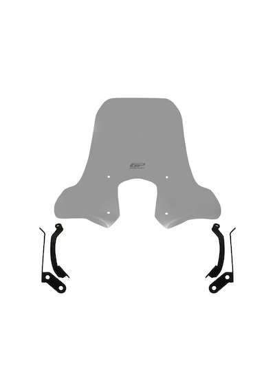 Gp Kompozit Sym Symphony St 125 / 200 2019-2022 Uyumlu Elcikli Ön Cam Füme 52 Cm