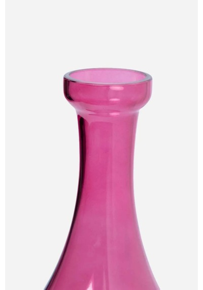Pembe Cam Kapaklı Sürahi - Pembe Renk Modern Tasarım Damla Karaf