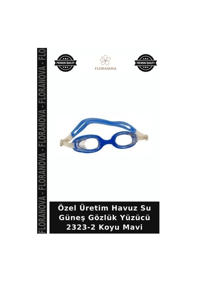 Özel Üretim Havuz Su Güneş Gözlük Yüzücü 2323-2 Koyu Mavi