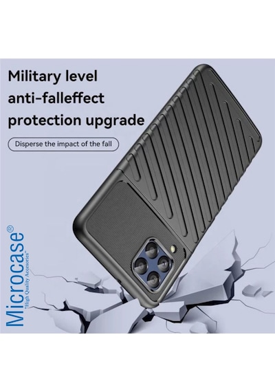 Microcase Galaxy M33 5G Thunder Serisi Kilif - Siyah 559421191