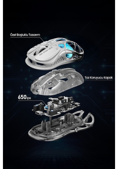 Gravastar Mercury M1 Pro Kablosuz 26000 Dpı Oyun Mouse Gravastar Mercury M1 Pro Kablosuz 26000 Dpı Oyun Mouse