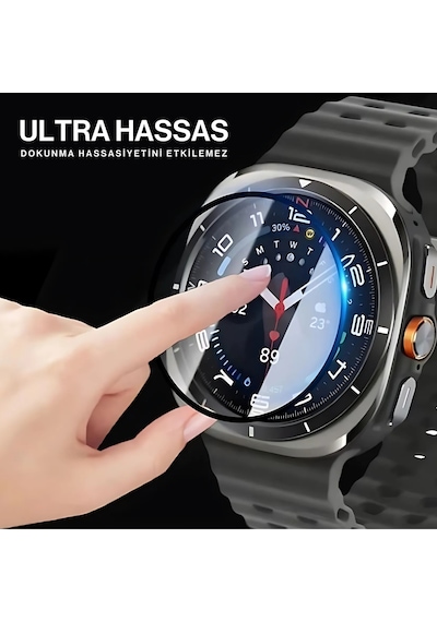 Samsung Galaxy Watch 7 Ultra 47mm Uyumlu 3d Full Ekran Koruyucu