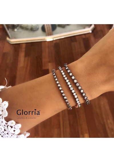 Glorria Gümüş Su Yolu Bileklik N11.13060