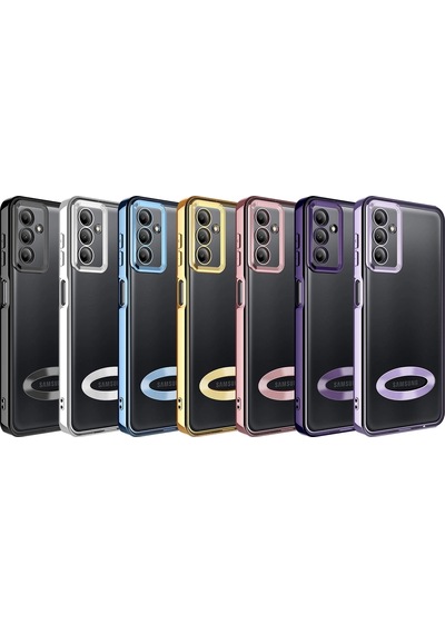 Galaxy Uyumlu A14 Kılıf Kamera Korumalı Logo Gösteren Zore Omega Kapak