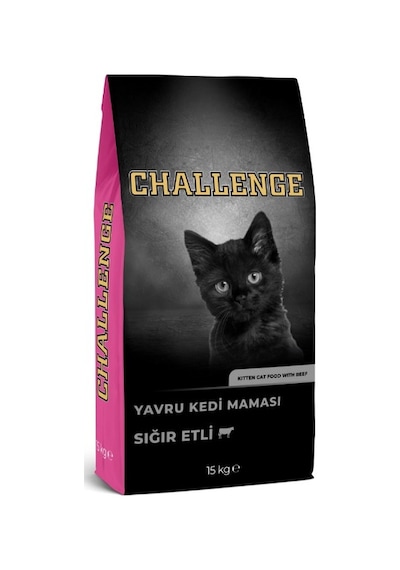 Challenge Sığır Etli Yavru Kedi Maması 15 KG