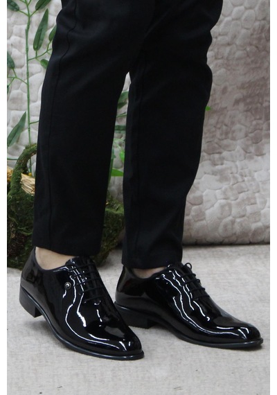 Pierre Cardin 7059 Siyah Rugan Damat Ayakkabısı Takım Ayakkabısı Erkek Ayakkabı Siyah