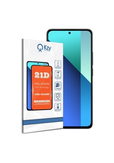 Xiaomi Redmi Note 13 İle Uyumlu Tam Kaplayan 21d Temperli Ekran Koruyucu Cam