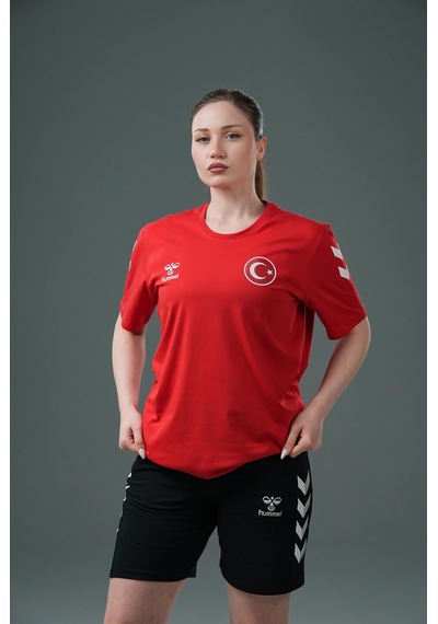 Hummel Armin Milli Takım Antrenman Tişört Kırmızı