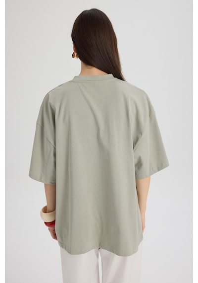 Mai Studios Co. Theory Oversize Gri T-shirt Gri