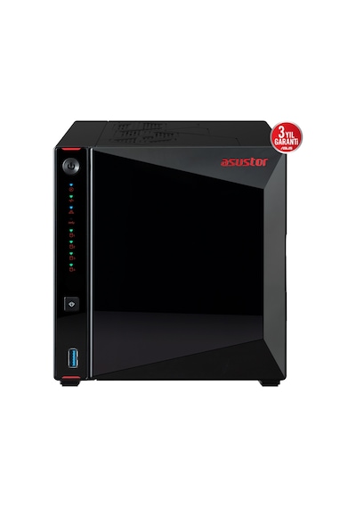 Asustor 4diskli Celeron N5105 Qc-8gb Ram-2-2.5gbe Nas Server As5404t 47911