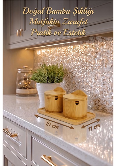 Bambu 2'li Standlı Tuzluk Baharatlık Seti Kapaklı Kaşıklı Oval Baharat Kabı, 5 Parça Bambu Tuzluk Seti, Tuz Kabı, Baharat Saklama Kabı Diğer Bambu 2'li Standlı Tuzluk Baharatlık Seti Kapaklı Kaşıklı Oval Baharat Kabı, 5 Parça Bambu Tuzluk Seti, Tuz Kabı, Baharat Saklama Kabı Diğer