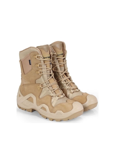 Quantum Sympatex Model Bej Çöl Su Geçirmez Tactical Outdoor Askeri Fermuarlı Nubuk Bot Bej