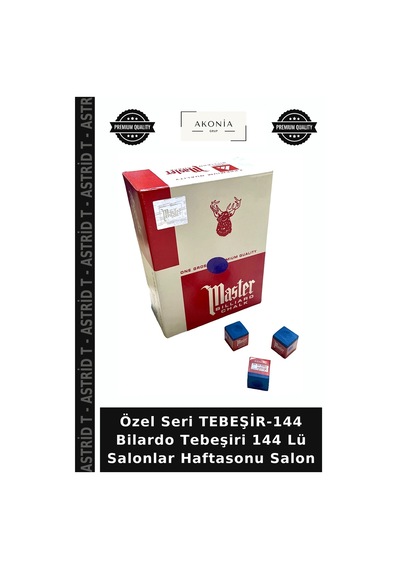 Özel Seri Tebeşir-144 Bilardo Tebeşiri 144 Lü Salonlar Haftasonu Salon