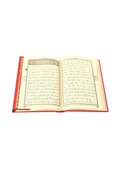 Rahle Boy Kur'An-I Kerim (2 Renkli. Kırmızı. Mühürlü)