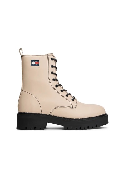 Tommy Hilfiger Tjw Urban Lace Up Bo Bej Kadın Bot