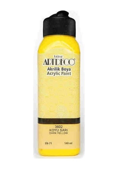 Artdeco Akrilik Boya 140 Ml Koyu Sarı Y-070R-3602