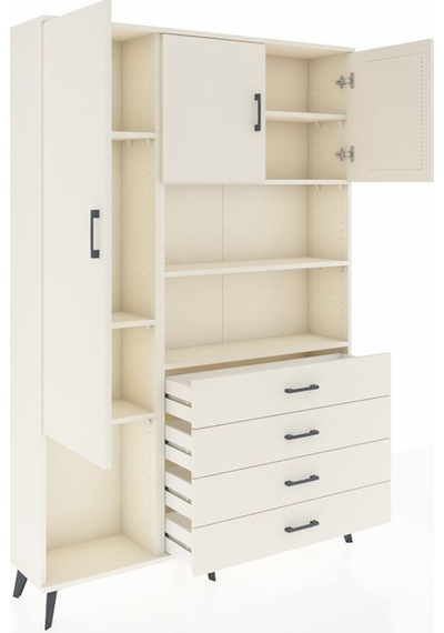 Arges Dolap 7 Raflı 4 Çekmeceli 3 Kapaklı 132x30x195 Aytaşı-a... Aytaşı Arges Dolap 7 Raflı 4 Çekmeceli 3 Kapaklı 132x30x195 Aytaşı-a... Aytaşı