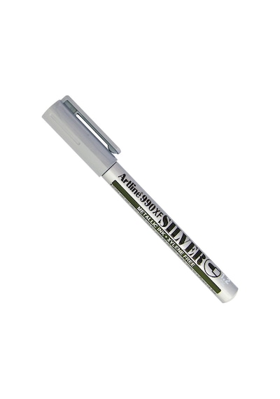 Artline Markör Yaldızlı Yuvarlak Uçlu 1.2 Mm Gümüş Ek-990xf Çok Renkli