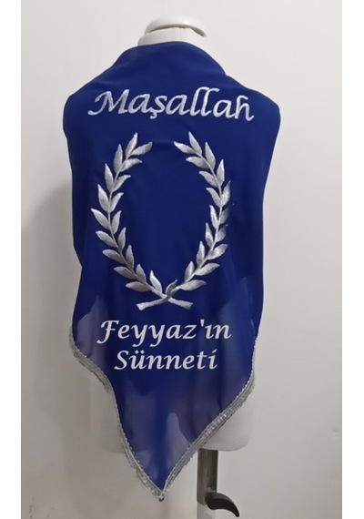 Moms And Babies İsimli Sünnet Şalı Omuz Örtüsü Maşallah Nakış Işlemeli Kına Şalı Atkı Eldiven Isme Özel