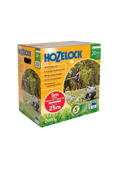 Hozelock 2489h 45 M Kapasiteli 20 M + 5 M Hediyeli Tekerlekli, Hortum Toplama Sarma Araba Seti Demontedir