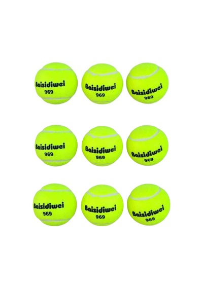 Tenis Topu 9 Lu Set Antrenman Ve Maç İçin Dayanıklı Toplar Çok Renkli