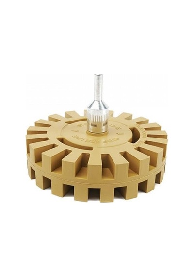 Çift Taraflı Bant Ve Yapışkan Sökücü Disk 100 Mmx 25mm Kaplama, Etiket Ve Folyo Temizleme Aparatı Icysd