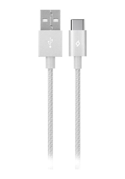 Ttec Alumicable Type-C Şarj Kablosu Gümüş