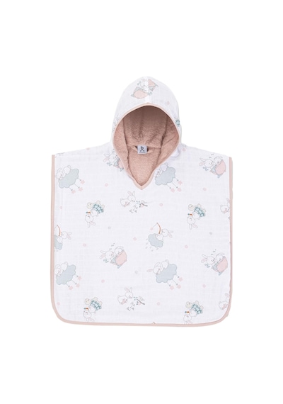 Gezenbebe Hero Desenli Müslin Ve Havlu Bebek Çocuk Pançosu 001