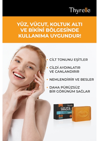 Thyrelle Kojik Asit & Zerdeçal Leke Karşıtı Beyazlatıcı Sabun 100 G