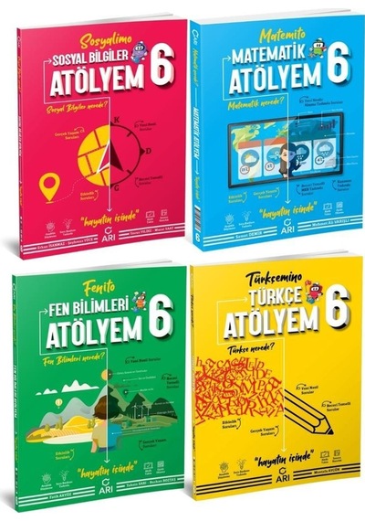 Arı Yayıncılık 6.sınıf Atölyem Set 4 Kitap 2022