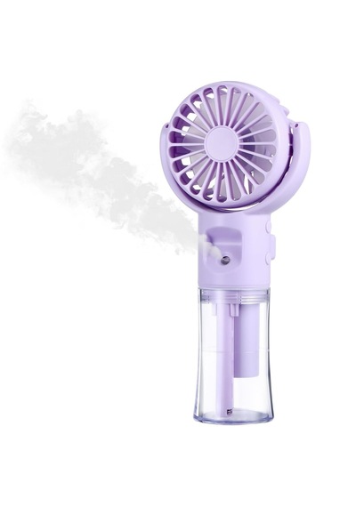 4 Kademeli Spreyli Şarjlı El Fanı Boyuna Asılabilir Usb Şarjlı Taşınabilir Mini Fan F4 4915