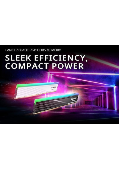 Lancer Blade Rbg Ddr5 6000mhz Cl30 32gb 2x16gb Pc5-48000 Ram 288-pins Udımm Masaüstü Bellek Kiti Siyah Soğutucu Ax