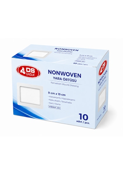 Ds Sağlık Nonwoven Yara Örtüsü 9cm 15cm 10'lu