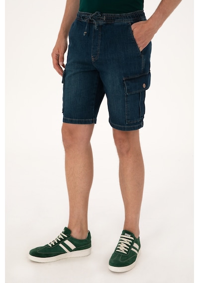 U.S. Polo Assn. Erkek Mavi Jean Şort 50304364-DN0030