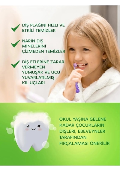 .kids Ekstra Soft Diş Fırçası 3-7 Yaş Çok Renkli
