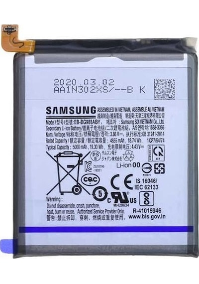 Samsung Uyumlu S20 Ultra G988B Eb-Bg988Aby Batarya