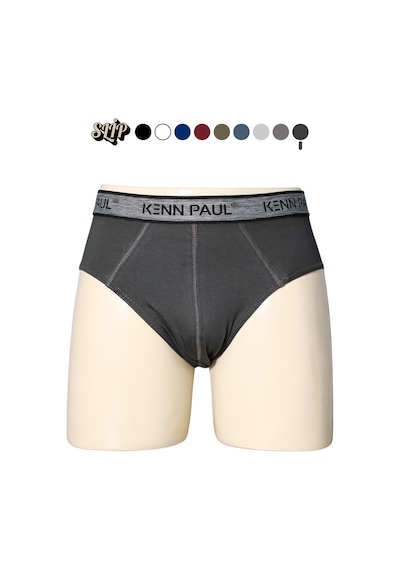 Kp Erkek Düz Pamuklu Füme Boxer Slip Boxer Füme