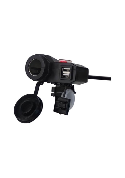 IC266F-1 Motorsiklet Usb Şarj Seti Anahtarlı