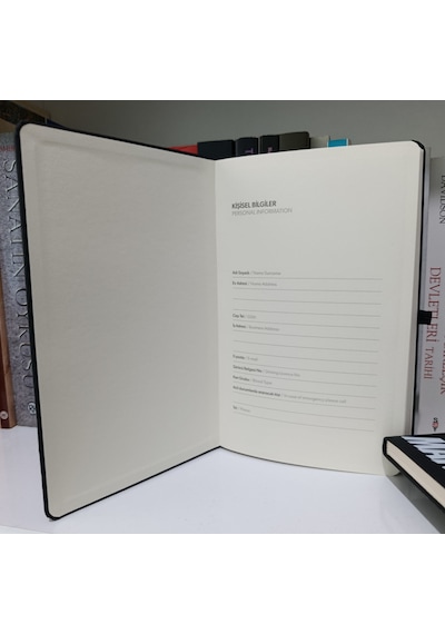Tarihsiz Siyah Ajanda / Defter - Maradona Kapaklı