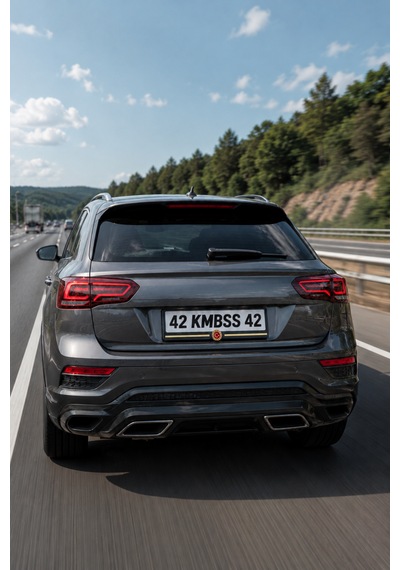 Kemboss Teşkilat Araba Plakalık 2'li Set - Universal Oto Plakalık Dayanıklı Araç Plaka Çerçevesi Özel Tasarım