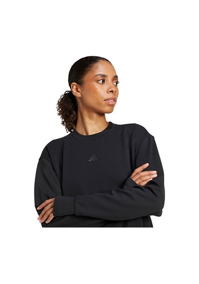 Adidas D4t Knıt Crew Kadın Antrenman Sweatshirts Jp2655 Siyah