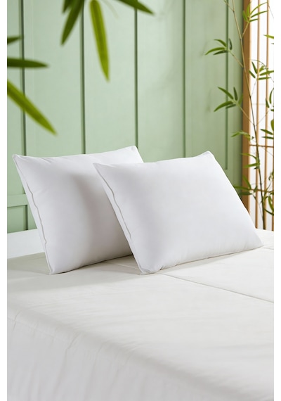 Pierre Cardin 2'li Soft Bambu Yastık Beyaz