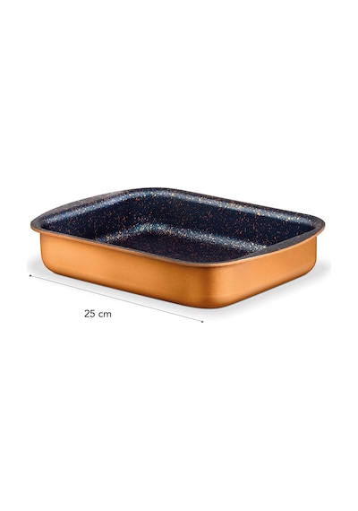 Madame Coco Chef Granite Look Köşeli Fırın Tepsisi 25 Cm Ftps000000000025cm-bakır