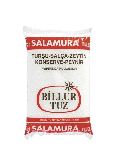Billur Salamura Tuz 3 Kg - Deniz Tuzundan Turşu Ve Konserve Tuzu 2'li Ekonomik Paket - 2 Adet Tarı