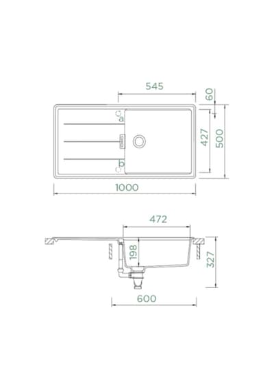 Schock Tia D-100l Beyaz Granit Eviye