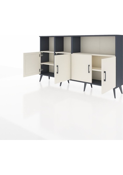 Arges Konsol 6 Raflı 4 Kapaklı 176x30x99 Antrasit-aytaşı Aytası - Antrasıt Arges Konsol 6 Raflı 4 Kapaklı 176x30x99 Antrasit-aytaşı Aytası - Antrasıt