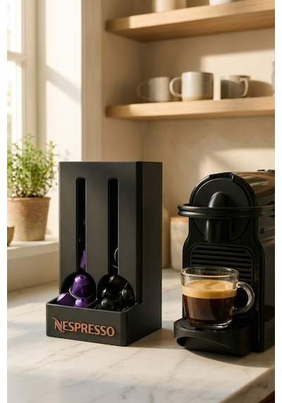 Nespresso Modern Kapsül Tutucu 2 Bölmeli Çok Renkli